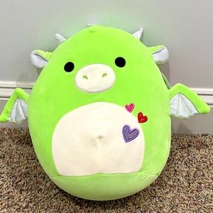 11 inch Valentines Dragon Squishmallow